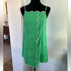 NWT Mable Green Scalloped Dress